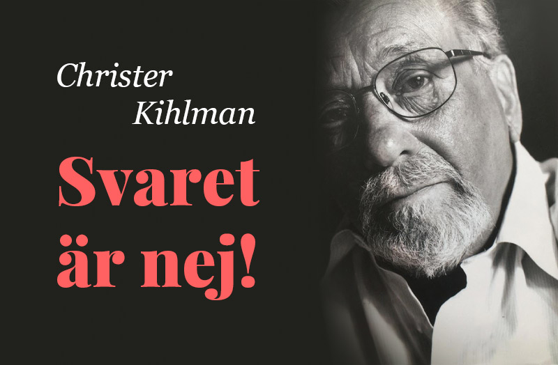 Klockriketeaterns hörspel: Svaret är Nej! av Christer Kihlman
